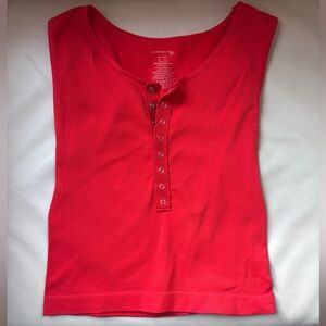 Free people snap cropped tank top